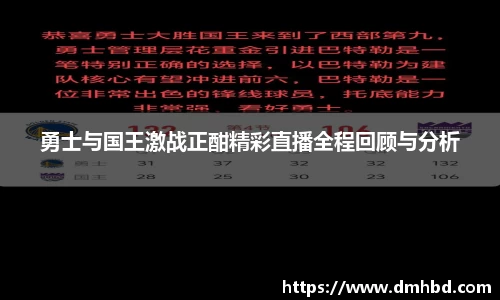 勇士与国王激战正酣精彩直播全程回顾与分析